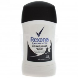 "Rexona" дезодорант-стік "Невидима, чорний і білий" 40мл.